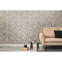 Living Walls Drawn Into Nature - Beige - Planten Behang - 394303