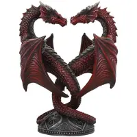 Nemesis Now Dragon Heart kaarsenhouder rood - Nemesis Now