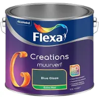 Flexa - Creations Muurverf Extra Mat - Blue Glaze - Mengverf - 2,5 L