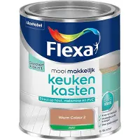 Flexa - Mooi Makkelijk Keukenkasten Mat - Warm Colour 2 - Mengverf - 750 Ml
