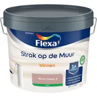 Flexa - Strak Op De Muur Binnen Mat - Warm Colour 3 - Mengverf - 10 L