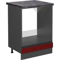 Vicco R-Line Ovenombouwkast – 60 cm, WB Antraciet Rood