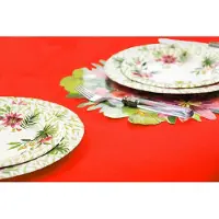Givi Italia Tafelkleed op rol - papier - rood - rechthoekig - 120cm x 5m - Feest/bruiloft tafelkleden