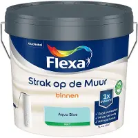 Flexa - Strak Op De Muur Binnen Mat - Aqua Blue - Mengverf - 5 L