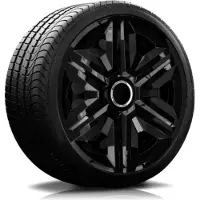 NRM wieldoppen set 14" inch zwart chroom wieldop voor de wintervelgen