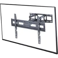 Gembird TV Muurbeugel Voor Schermen van 37” tot 80” inch - Tot 40kg - Draai- en Kantelbaar - Full-motion Beugel -