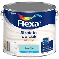 Flexa - Strak In De Lak Binnenlak Zijdeglans - Aqua Blue - Mengverf - 2,5 L