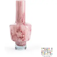 Fidrio Glas Fidrio - Vaas - Luna - Rosado - Hoogte 40 cm