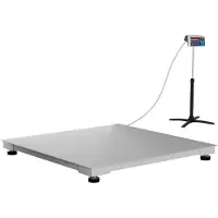 TEM Vloerweegschaal - gekalibreerd - 1.500 kg / 500 g - 120 x 120 cm - LED