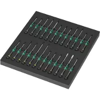 Wera 05150106001 24-delige 9715 Kraftform Micro Set 1 Schroevendraaierset In Foam Inlay