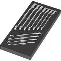 Wera 05150123001 11-delige 9733 6001 Joker Switch Set 1 Steek-/ringratelsleutelset In Schuimstof Inleg - 8-19mm