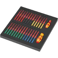 Wera 05150151001 28-delige 9751 Kraftform Kompakt VDE Set 1 Wisselklingenset In Foam Inlay