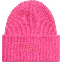 Superdry Zachte Geribbelde Beanie Roze Grootte: 1SIZE