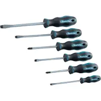 Makita Set van 6 platte en Pozi schroevendraaiers - E-10512 - 2 jaar garantie
