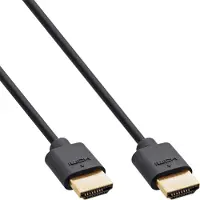 InLine HDMI kabel | Slimline | HDMI2.1 (8K 60Hz + HDR) | koper | zwart | 1,5 meter