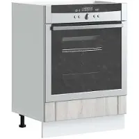 vidaXL Ovenkast Lucca bewerkt hout grijs sonoma eiken
