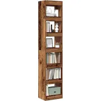 vidaXL Boekenkast/kamerscherm 40x30x198 cm oud houtkleurig