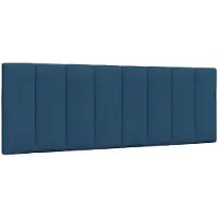 vidaXL Hoofdbordkussen "Hanko" 120 cm stof blauw