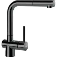 Schock Keukenmengkraan met handdouche, merk , model Laios, uitvoering: gun metal, artikelnummer 517120
