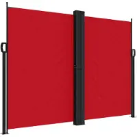 vidaXL Windscherm uittrekbaar 180x1200 cm rood
