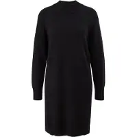 Comma casual identity Gebreide jurk zwart