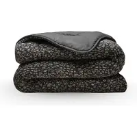 Zelesta Teddybed Panter Anthracite 200x200 - Teddy Dekbedovertrek - 30 dagen proefslapen - Fluffy Dekbedovertrek - Wasbaar dekbed - Dekbed zonder overtrek