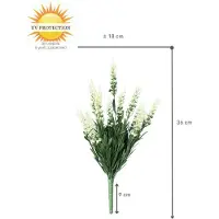 LeopoldFlora Lavendel kunstplant 30cm UV creme-wit