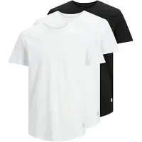Jack & Jones Shirt 'JJENoa' zwart / wit