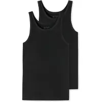 Schiesser Ondershirt Men 176038 Black (set van 2)-XXXXL