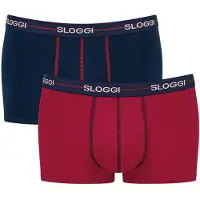 Sloggi Boxershorts 'Blue Start' nachtblauw / robijnrood / wit