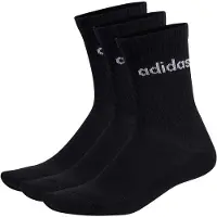 Adidas Sportsokken 'Linear Crew Cushioned 3 Pairs' zwart / wit