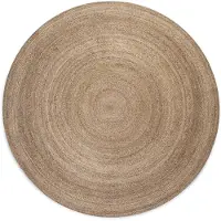 Home Collection Jute Vloerkleed Geweven - Rond - Bruin ø 100 cm