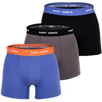 Happy Shorts Boxershorts grijs / sering / zwart