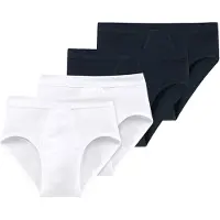 Schiesser Slip donkerblauw / wit