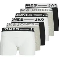 Jack & Jones Junior Onderbroek lichtgrijs / grijs gemêleerd / zwart / wit