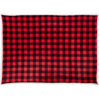 Beliani LIQUORICE - Bedsprei - Rood/Zwart - 150 x 200 cm - Stof