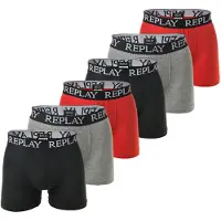Replay Boxershorts grijs / rood / zwart