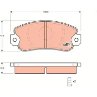 TRW GDB1297 Remblokken