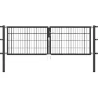 Alberts Deur met dubbel hek 250 cm breed, in verschillende hoogten