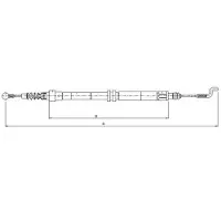 Textar 44004700 Handremkabel