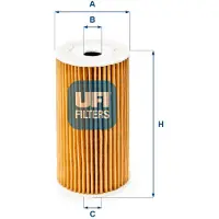 Ufi 25.186.00 Oliefilter
