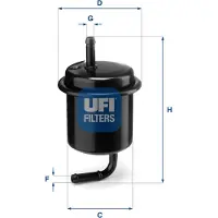 Ufi 31.801.00 Brandstoffilter