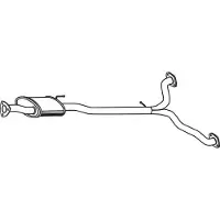 VEGAZ CHS-155 Uitlaat middendemper
