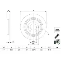 Bosch 0 986 479 G77 Remschijf
