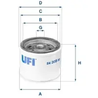Ufi 24.305.00 Brandstoffilter