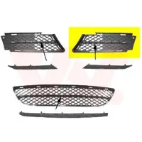 VAN WEZEL 0657593 Ventilatiegrille, bumper