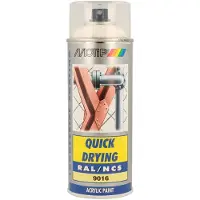 Motip industrial acryllak hoogglans RAL 9016 verkeerswit - 400 ml.