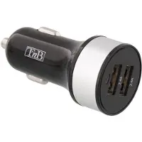 TNB T'nB - Adaptateur d'alimentation pour voiture - 24 watt - 4.8 A - 2 connecteurs de sortie (USB)
