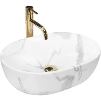 REA Opzetwastafel Amelia Marmo Shiny