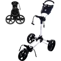 Fastfold Slim 3 Wheel Trolley wit black